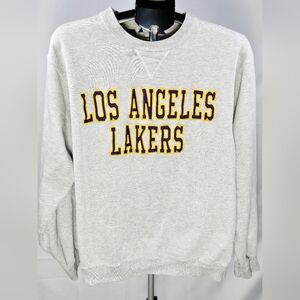 Vintage 90's Champion Los Angeles LA Lakers‎ Embroidered Crew Sweatshirt, Medium